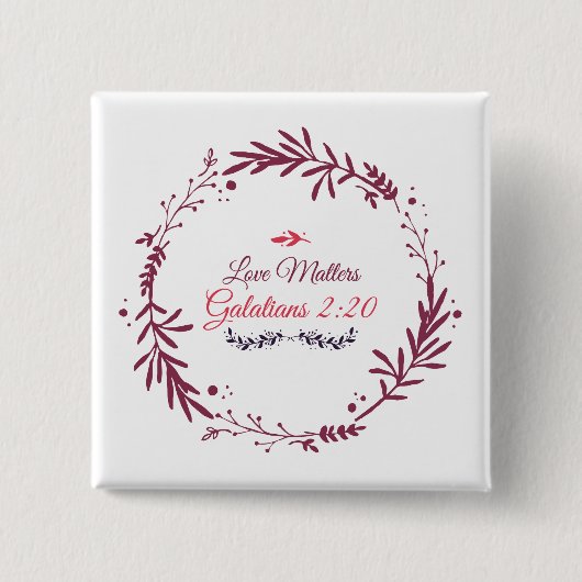 Love Square Button (Voorkant)