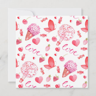 Love Square Notecard voor Handwrite Love Note Kaart