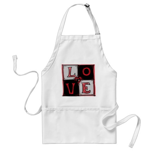Love square schort (Voorkant)