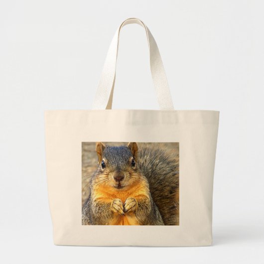 Love Squirrel_ Grote Tote Bag (Voorkant)