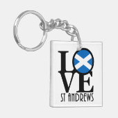 LOVE St Andrews Scotland Sleutelhanger (Voorkant Links)