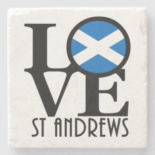 LOVE St Andrews Scotland Stenen Onderzetter