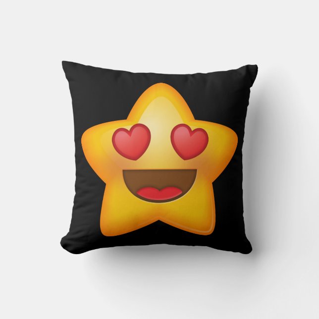 Love Star Emoji Kussen (Voorkant)