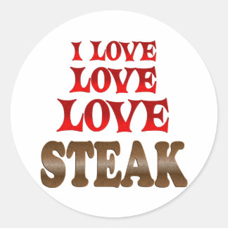 Love Steak Ronde Sticker