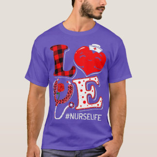 LOVE Stethoscoop zurse reddingsluipaard op dag van T-shirt
