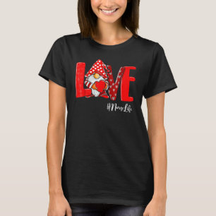 Love Stethoscope NurseLife Valentine Day Leopard G T-shirt