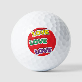 Love Sticker Golfballen