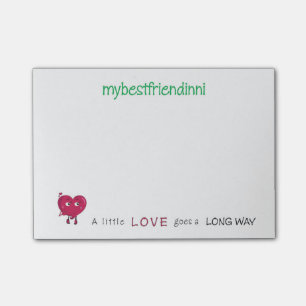Love Sticky Notepad Post-it® Notes