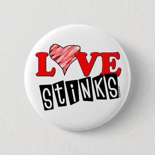 Love Stinks Gifts Ronde Button 5,7 Cm (Voorkant)