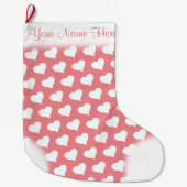 Love Stocking Gepersonaliseerd Love kerststopking Grote Kerstsok (Voorkant)
