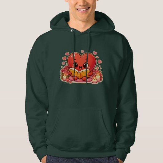 Love Stories Begin Within the Heart Hoodie (Voorkant)