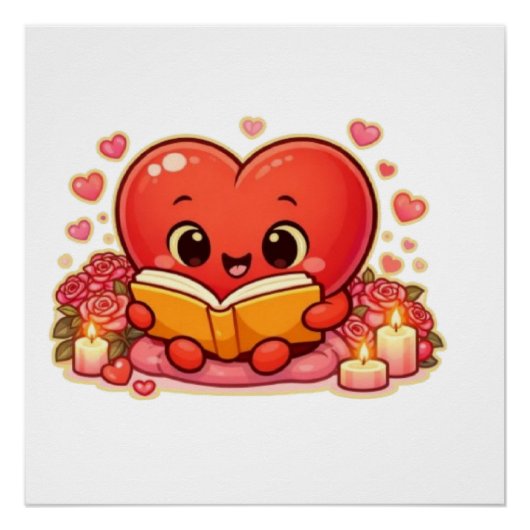 Love Stories Begin Within the Heart Perfect Poster (Voorkant)