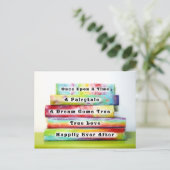 Love Story Books Briefkaart (Staand voorkant)