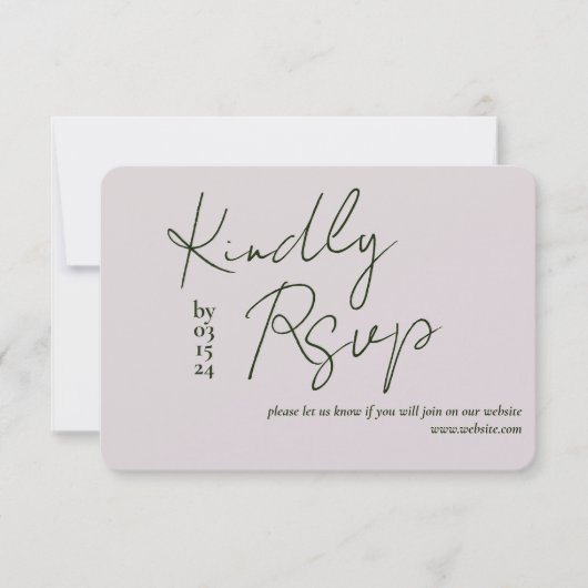 Love Story bruiloft RSVP (Voorkant)