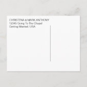 Love Story Enregistrer La Date Carte Postale (Navy (Dos)