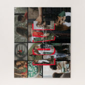 Love Story Photo Collage Puzzle | Personnalisé (Vertical)
