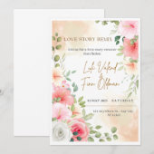 Love Story Remix Mariage Invitation numérique (Devant / Derrière)