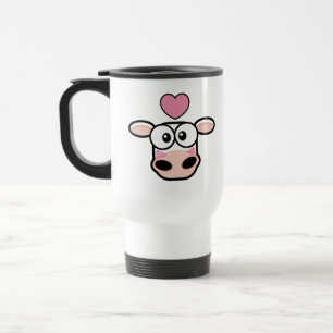 Love Struck Cow Travel Mug Reisbeker