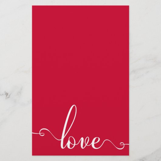 "Love" Stylish Valentines Day papeterie (Devant)