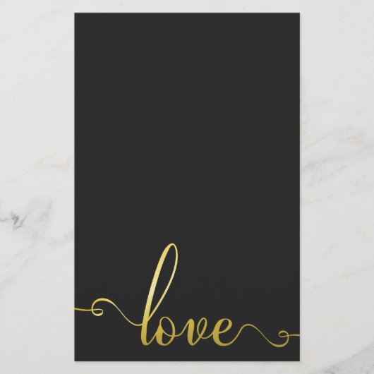 "Love" Stylish Valentines Day papeterie (Devant)