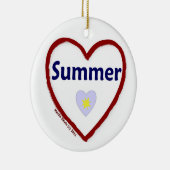 Love Summer Keramisch Ornament (Rechts)
