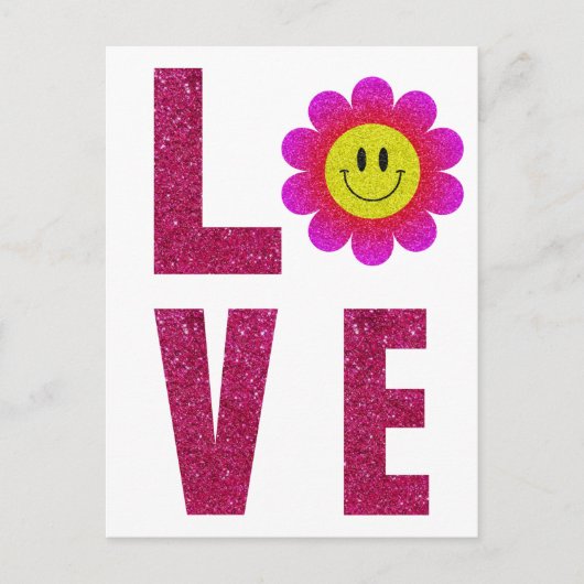 Love Sunflower Briefkaart (Voorkant)