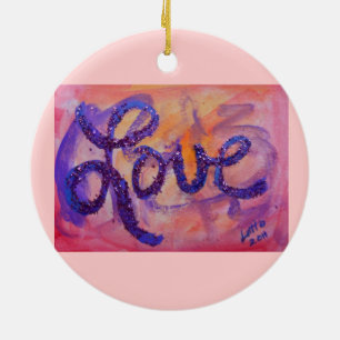 Love Sunset Twilight Ornament Art