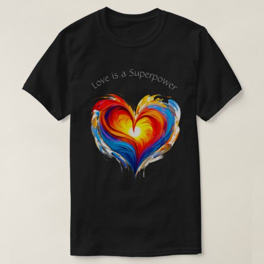 Love Superpower 04 T-shirt (Design voorkant)