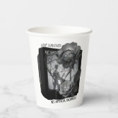 Love Survived the Static Papieren Bekers (Achterkant)