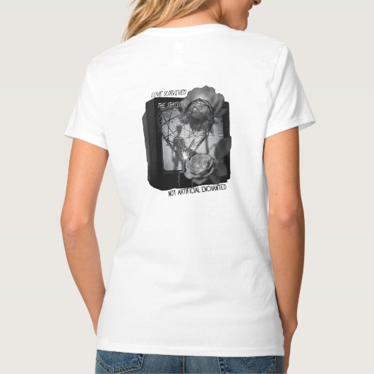Love Survived the Static T-shirt (Achterkant)