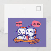 Love Sushi Couple Briefkaart (Voorkant / Achterkant)