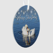 Love Swans Kerstmis Ornament (voorkant)