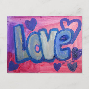 Love Sweet Snoep Art Painting Briefkaart