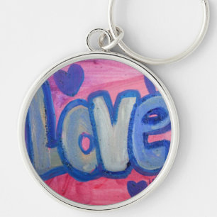 Love Sweet Snoep Art Word Painting Sleutelhanger
