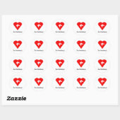 Love Switzerland - autocollant de coeur suisse (Feuille)