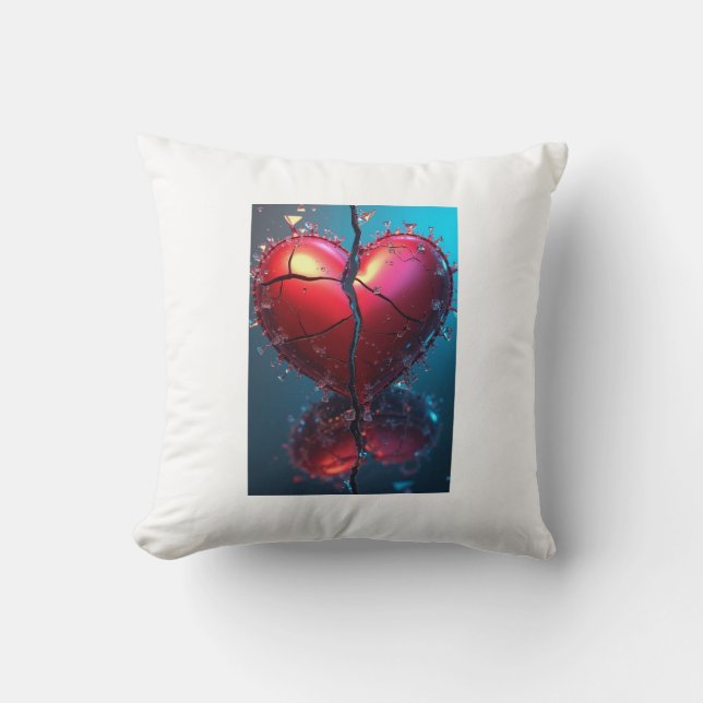 "Love Symbol Coussin imprimé - Une expression cosy (Recto)