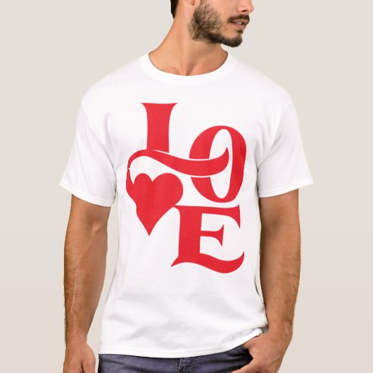 "Love" T-Shirt Blanc (Devant)
