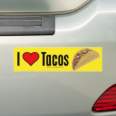 Love Tacos Bumpersticker (Op auto)