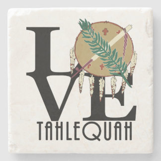 LOVE Tahlequah Oklahoma Stenen Onderzetter
