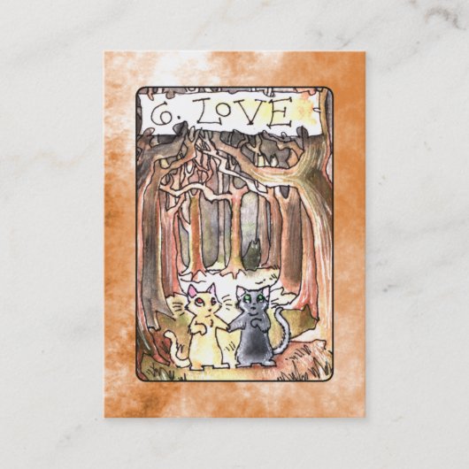Love Tarot Card Visitekaartje (Voorkant)