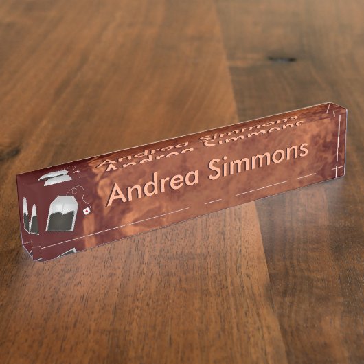 Love Tea Naambordje (Zijkant)