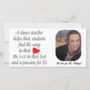 Love-Teach Dance Photo Card