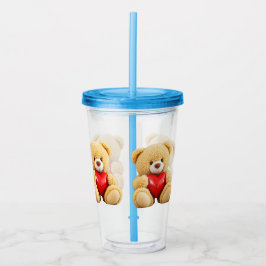 Love Teddy Acryl Drinkbeker