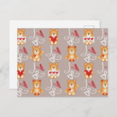 Love Teddy Bear Briefkaart (Voorkant / Achterkant)