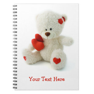Love Teddy Valentine carnet personnalisé