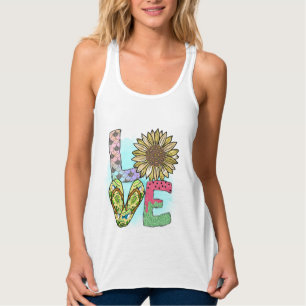 Love Teenslippers Summer Women Tanktop