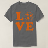 Love Tennessee State Flag Home Familie T-shirt (Design voorkant)
