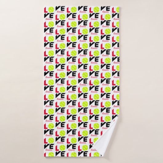 Love tennis (Serviette de bain)
