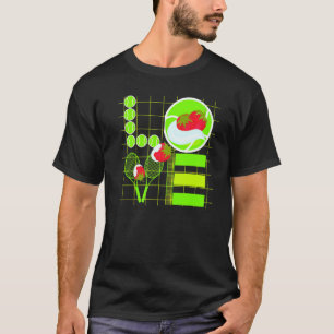 Love Tennis Ball Ik belde om hem te zijn T-shirt