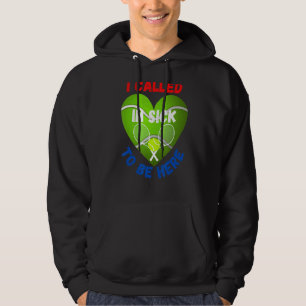 Love Tennis Ball Ik belde om ziek te worden Hoodie